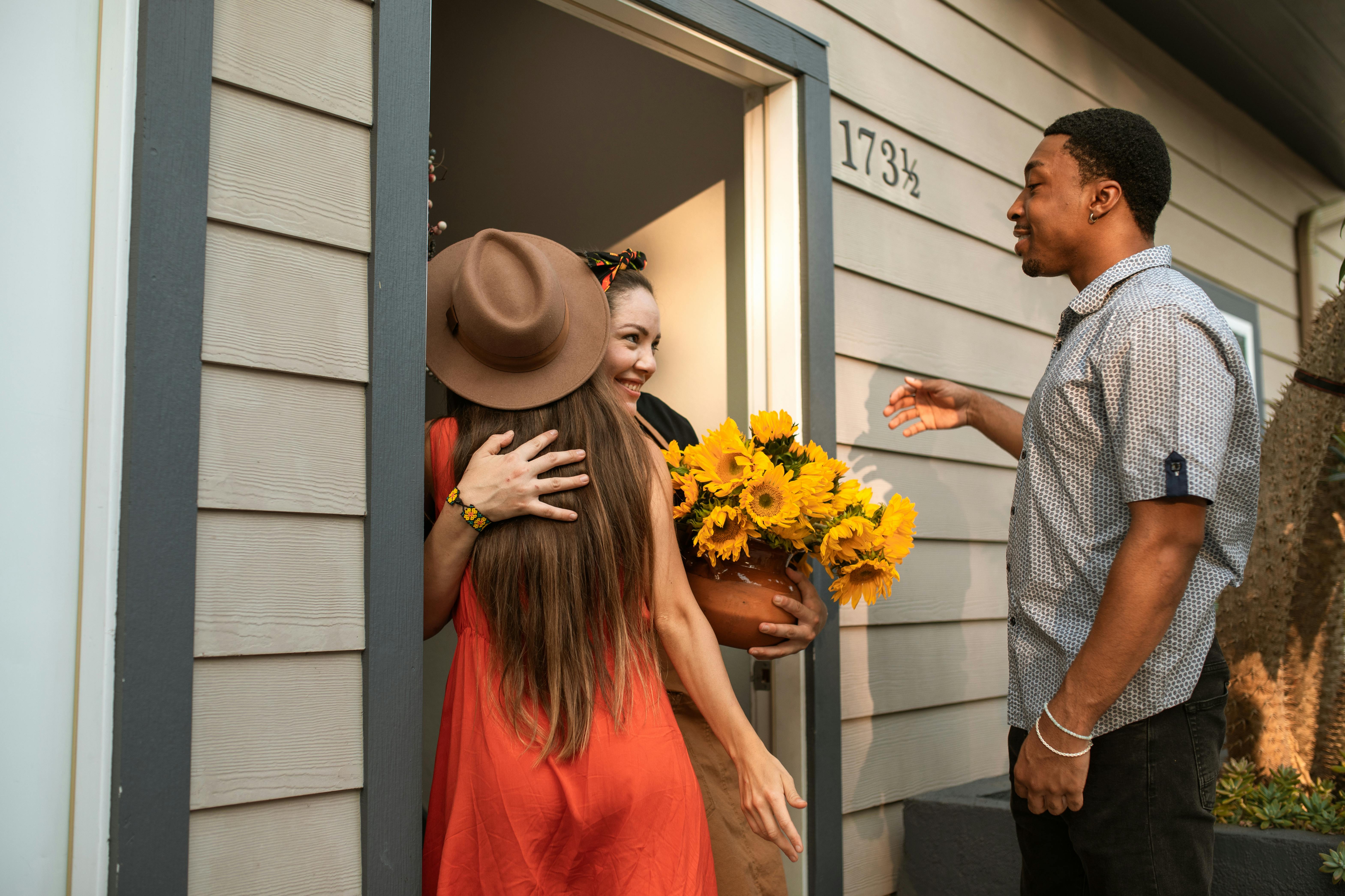 tenants hugging