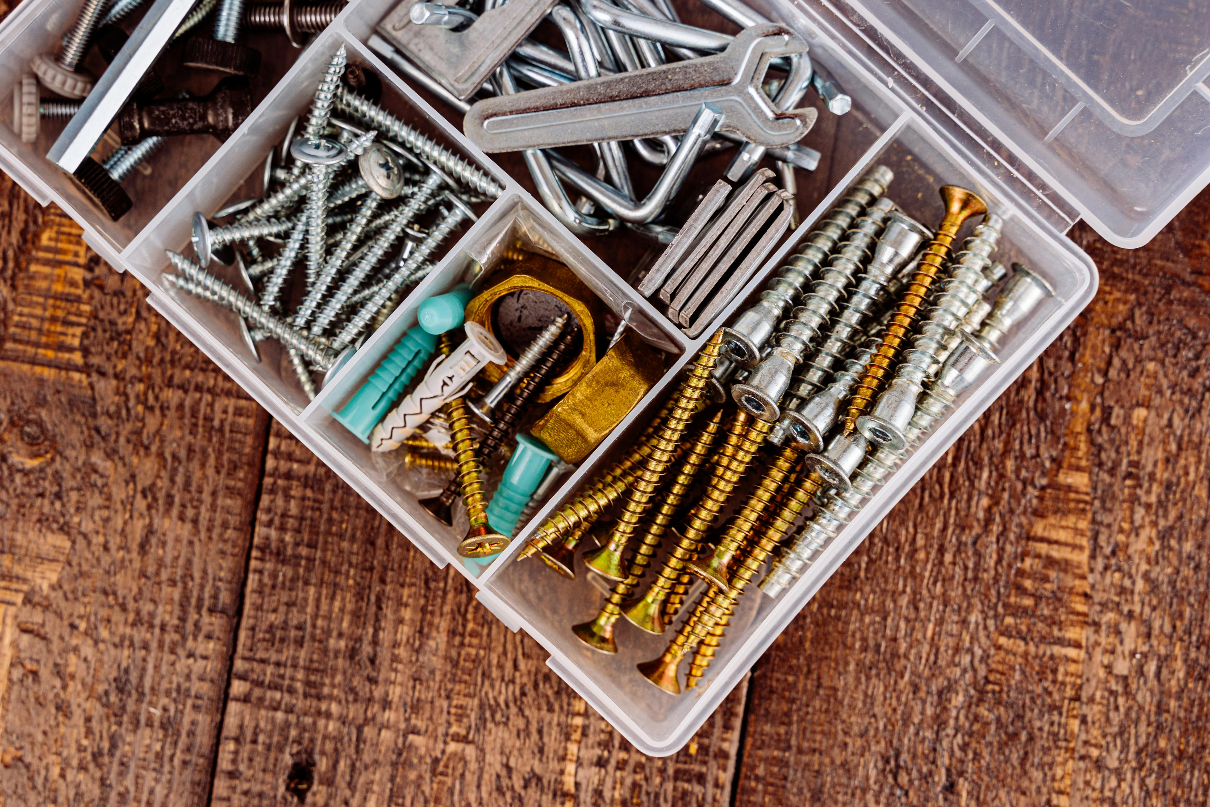 closeup on a toolbox